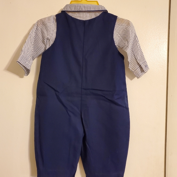 Vintage Style Baby Boy Coveralls- 6 Months - Picture 2 of 3